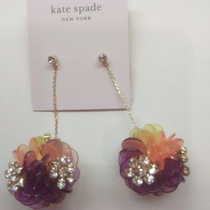 Kate Spade New Purple, Yellow Ball Earrings